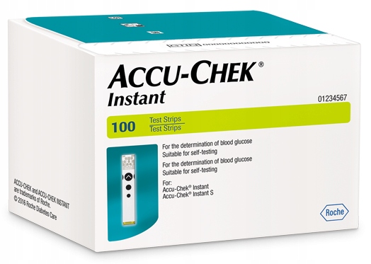 

Accu-chek Instant 100 sztuk Paski Pomiar Glukozy