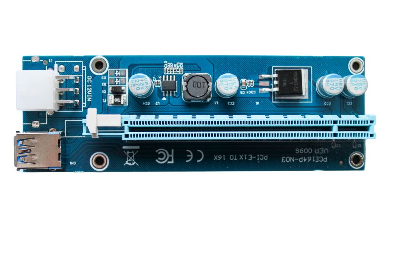 Taśma Riser USB3.0 PCI-E PCI 1x-16x 6PIN SATA 009S Kod producenta 1721-0