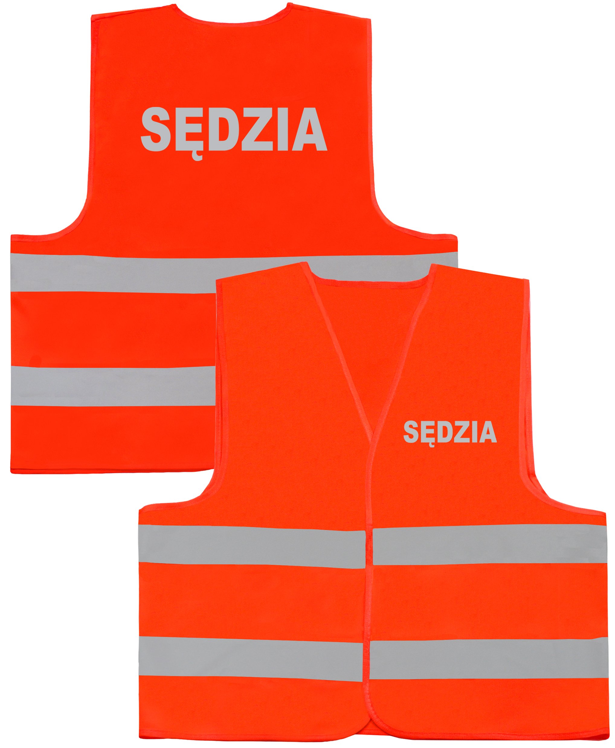 

Widoczna Kamizelka Nadruk Sędzia Więcej Odblasków