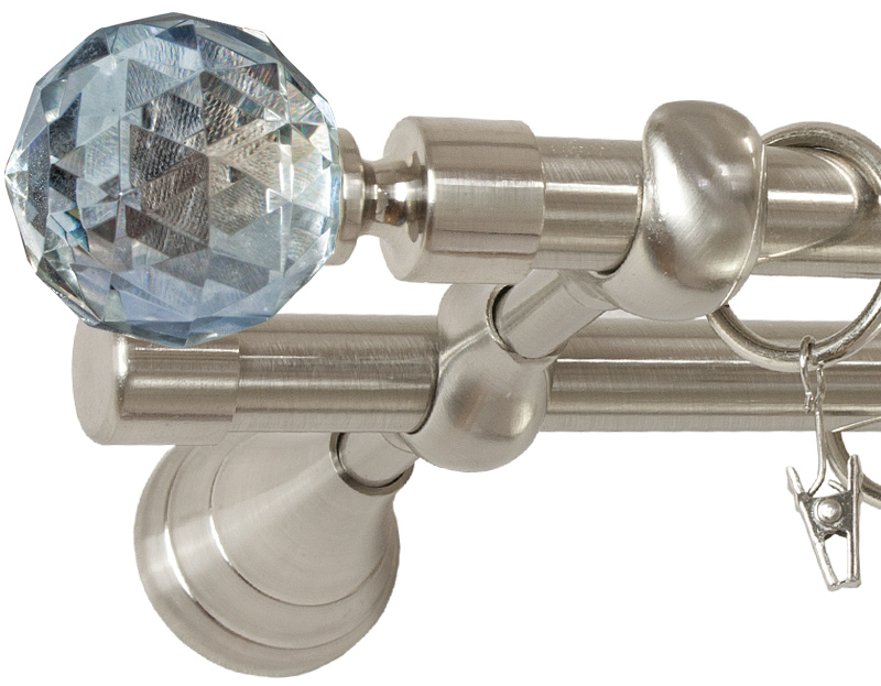 

Karnisz Crystal 120 cm Podwójny 1,2 karnisze fi 19
