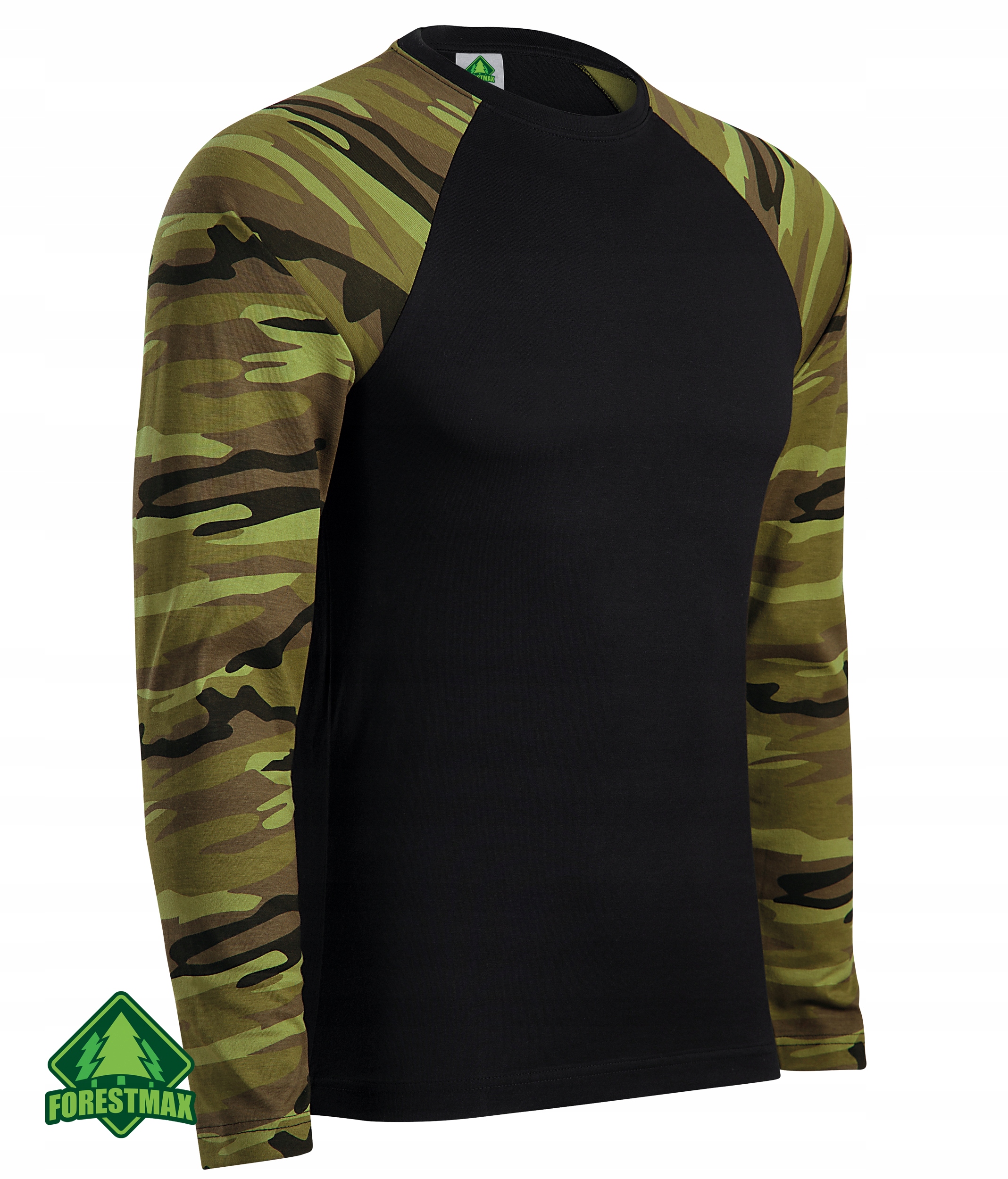 BAWEŁNIANA KOSZULKA LONG SLEEVE KAMUFLAŻ MORO - M Materiał dominujący bawełna