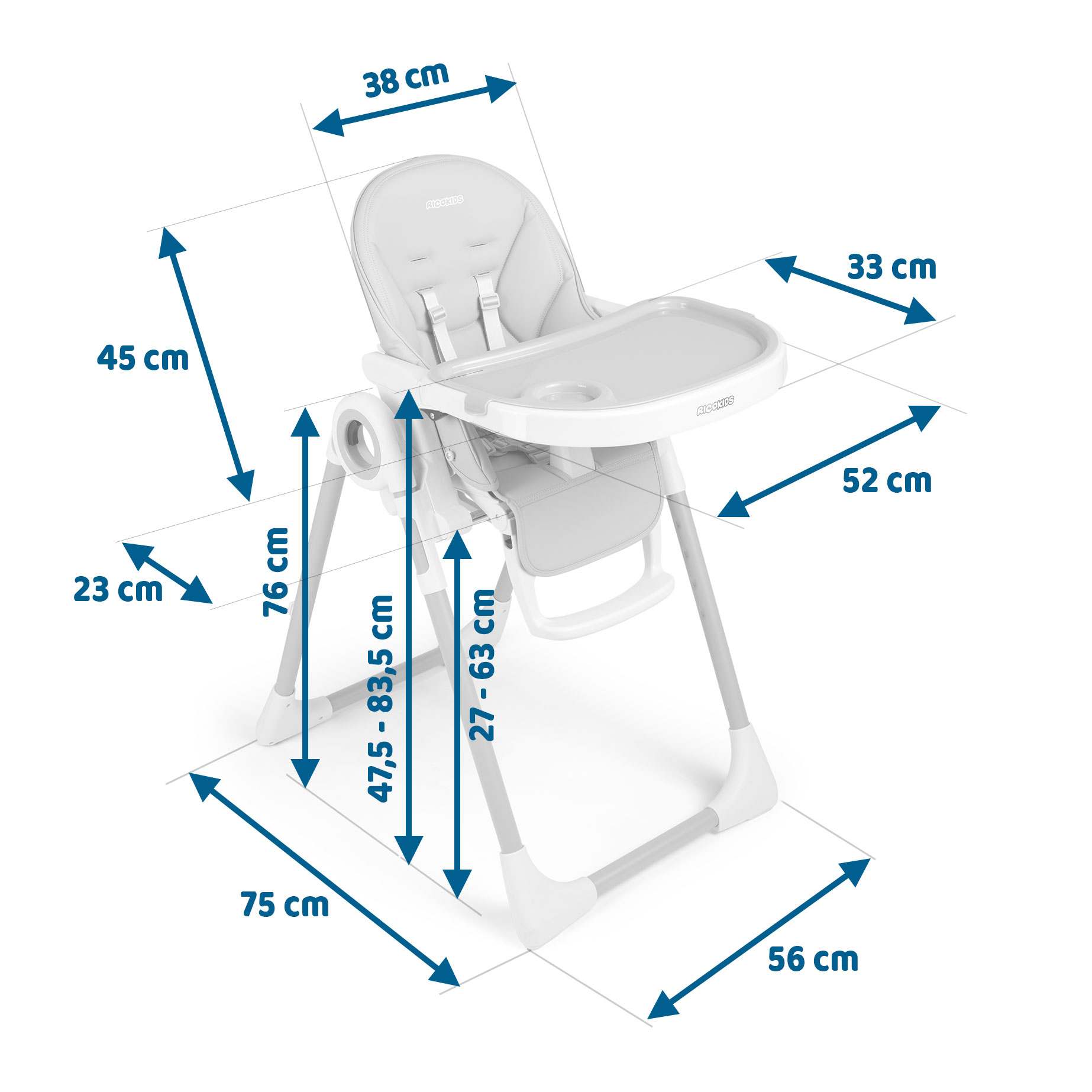 RICOKIDS стульчик со столом, Tugo Rocker