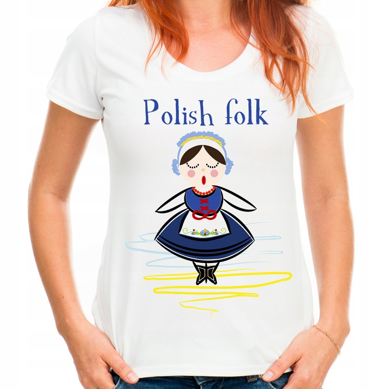 

Koszulka polish folk folkowa pamiątka z Polski S