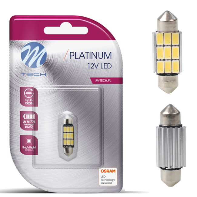 

C5W C10W Dioda Canbus M-Tech Led 36mm 3lata Gw 1sz