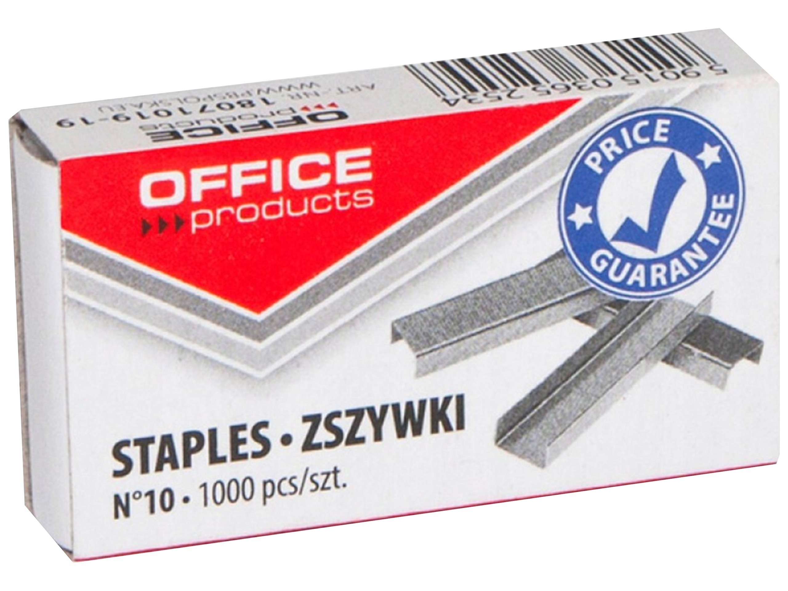 Zszywki OFFICE PRODUCTS, 10/5, 5x1000szt
