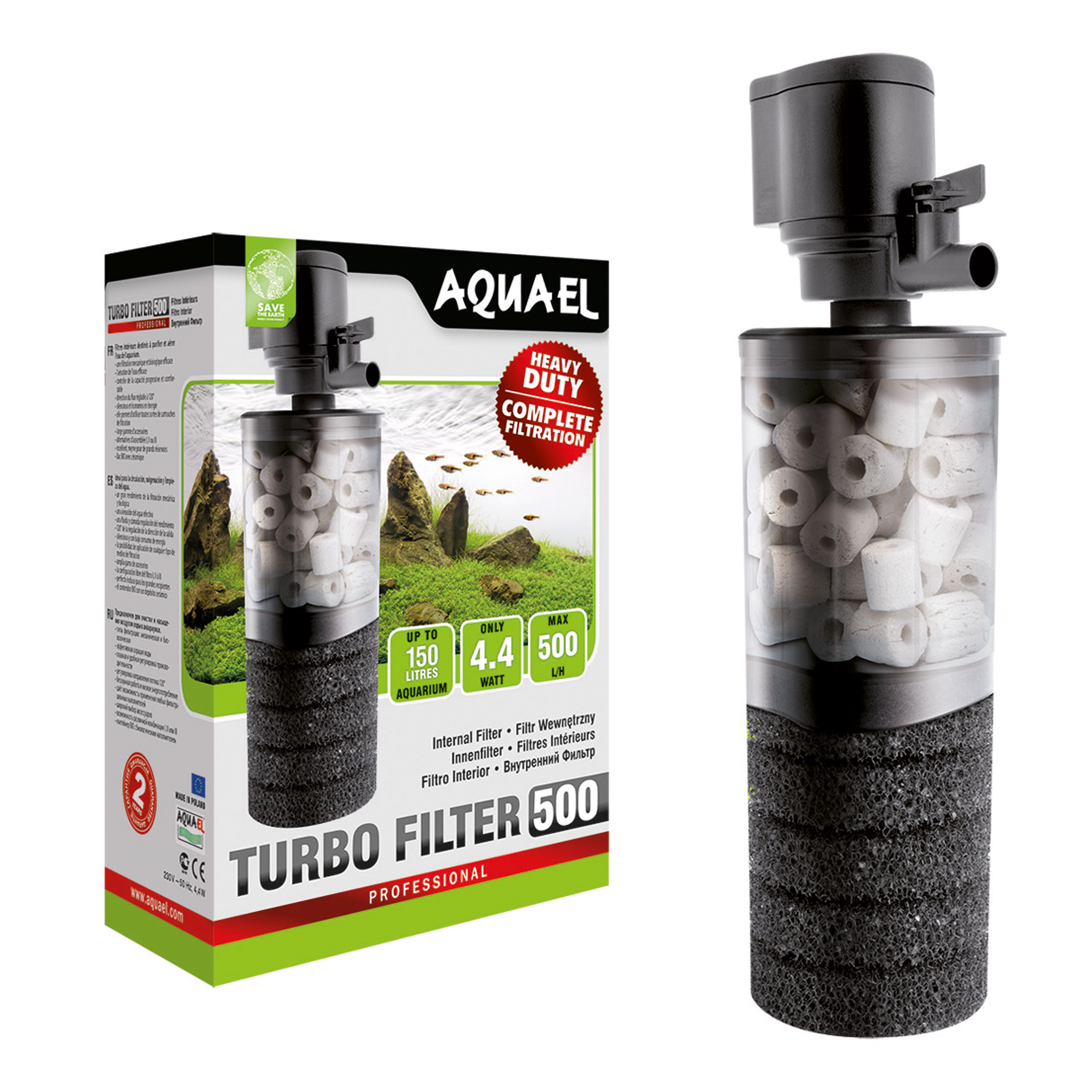 

Filtr Turbo 500 Aquael Potrójna Filtracja