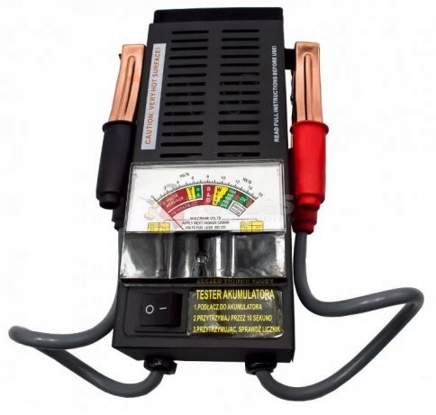 TESTER MIERNIK DO AKUMULATORÓW ANALOGOWY 6V 12V Marka Geko