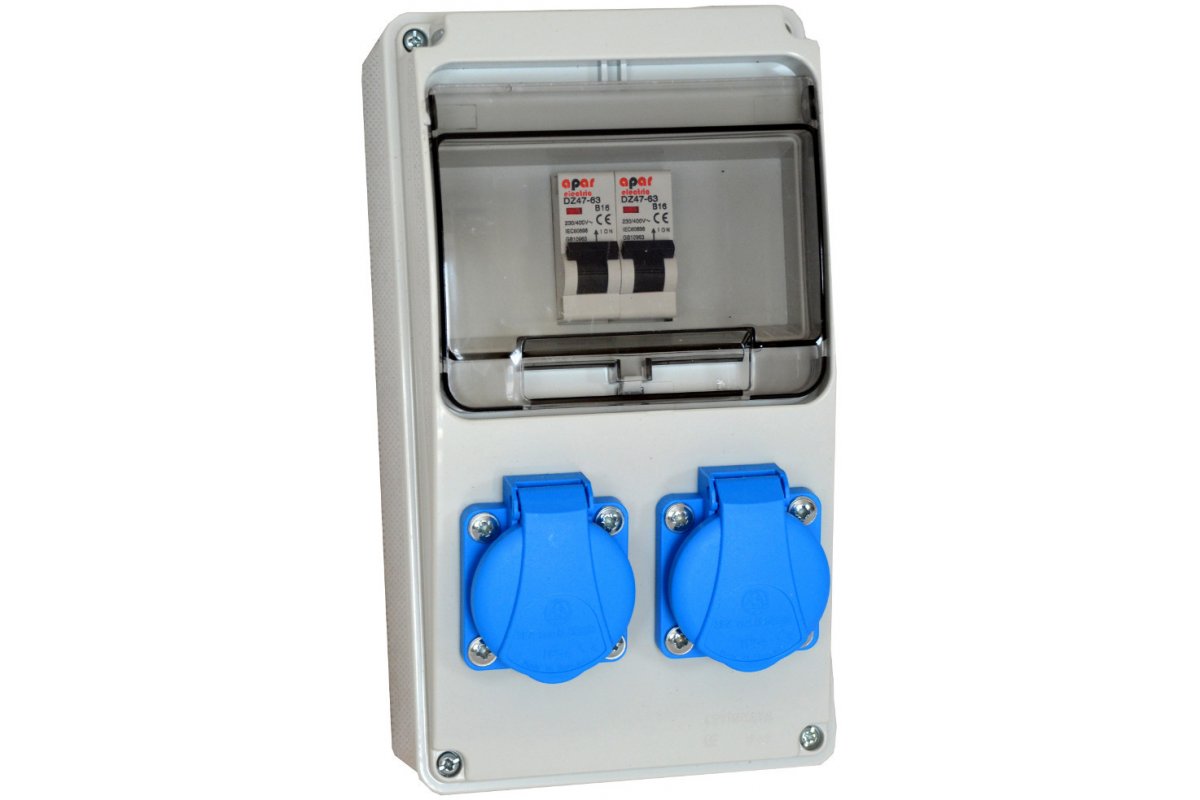 Stavební rozvaděč A316W 16A 2pz