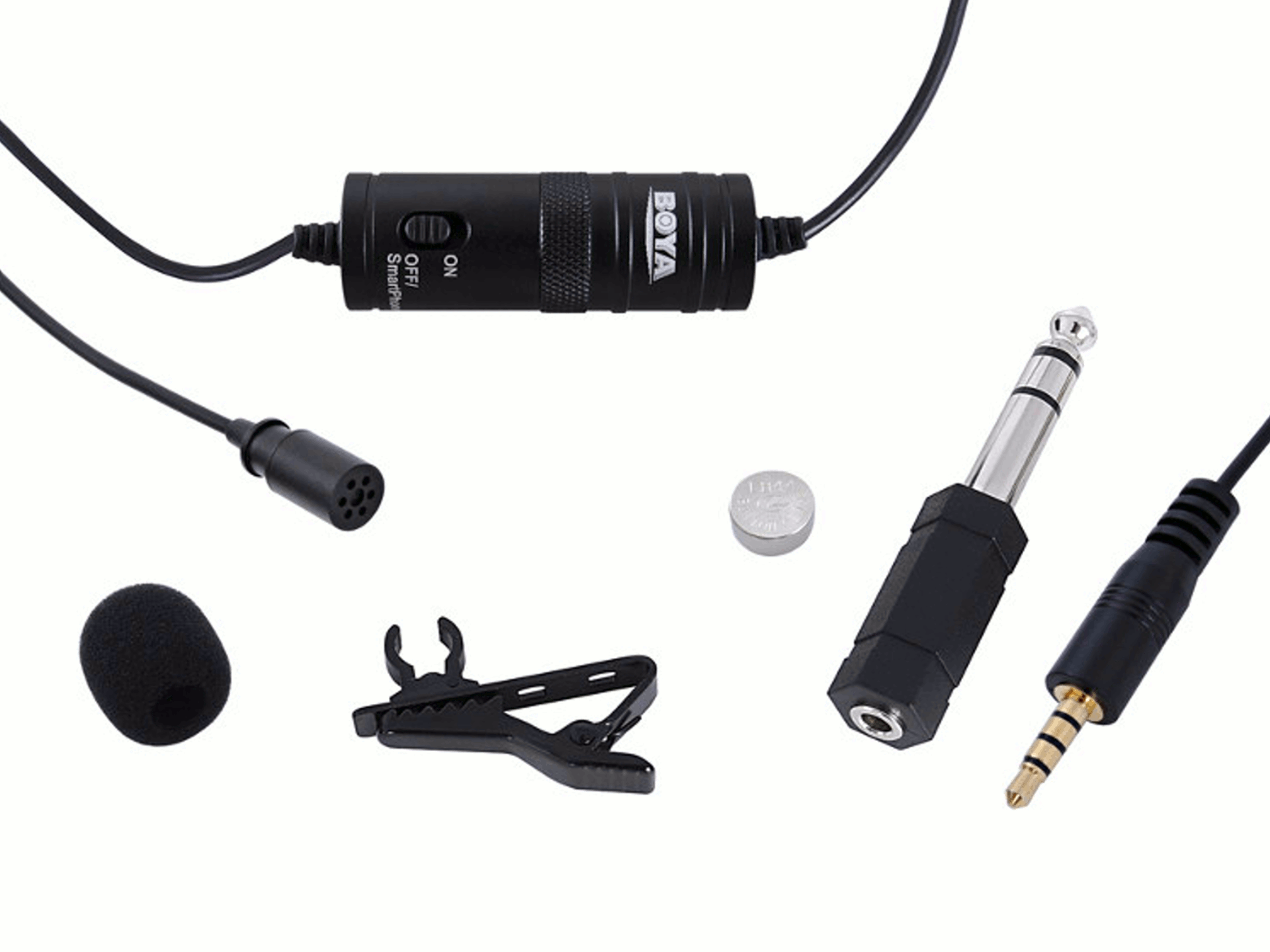 Kravatu mikrofón capacititívne boya by-m1 klipy