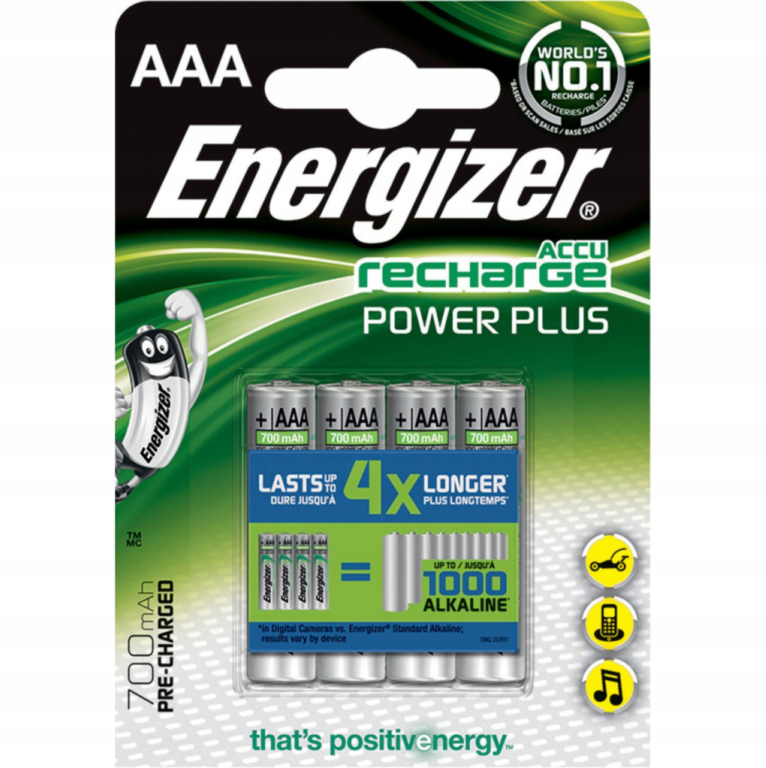 

Akumulator akumulatorki Energizer Aaa HR03 4sztuki
