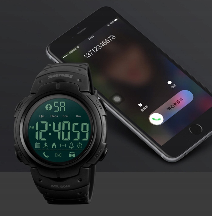 SKMEI SPORTOWY ZEGAREK SMARTWATCH BLUETOOTH APLIKACJA Model inny