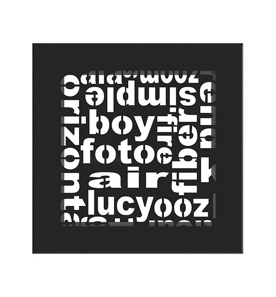 Krbová mřížka Abc 17/17 černá 17ACCC