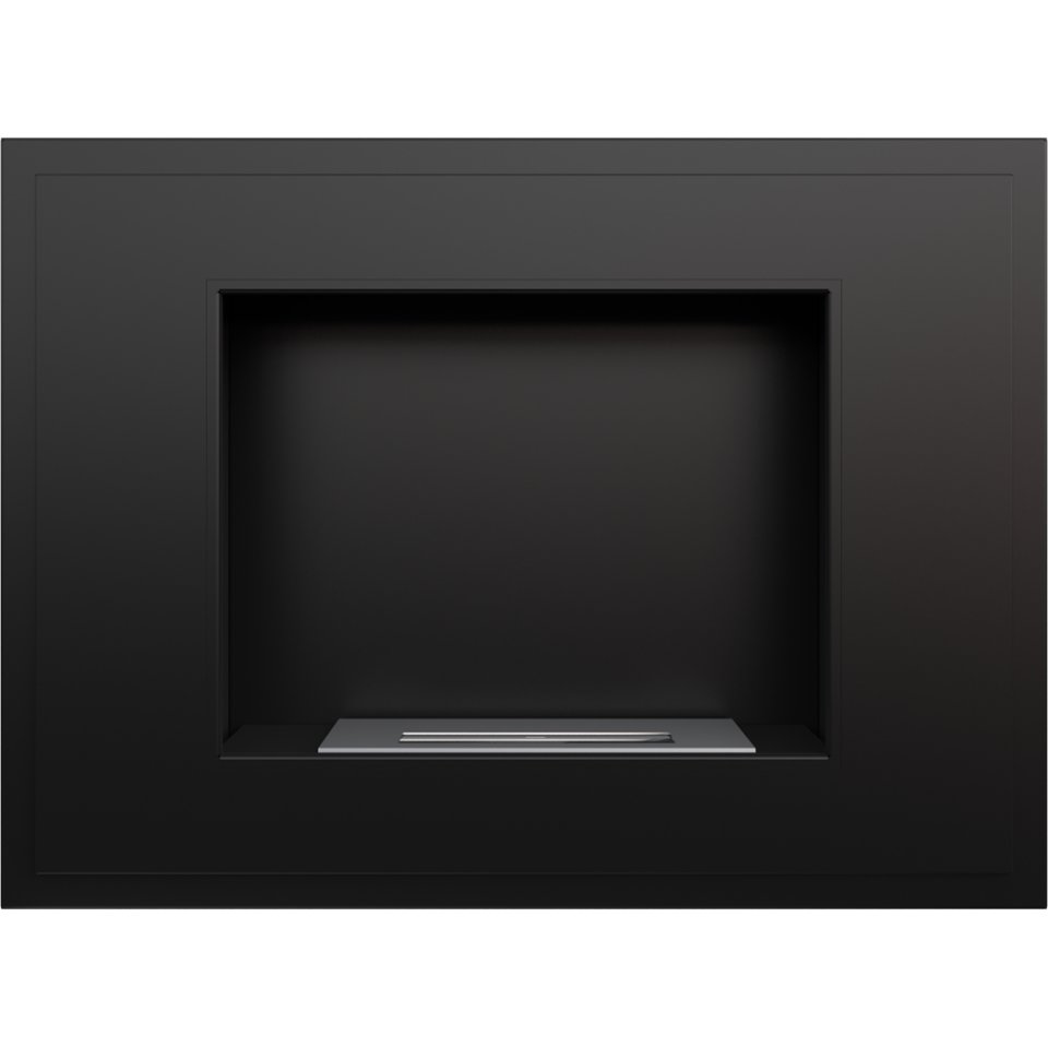 Biokominek bezdymny ALPHA CZARNY z SZYBĄ + Kamyki Marka Kratki