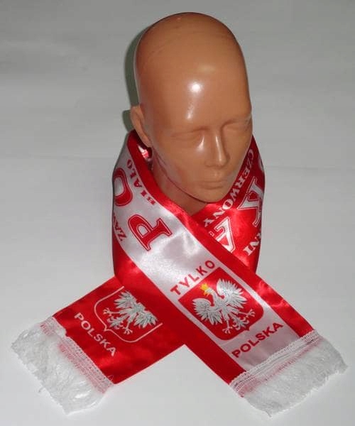 SZALIK POLSKA SZAL KIBICA POLSKI 110cmx13,5cm (dz) Szerokość produktu 13.5 cm