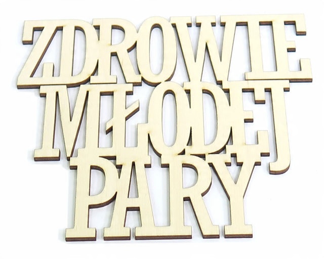 

Dekor Zdrowie Młodej Pary Na Wesele 150x138mm VR7