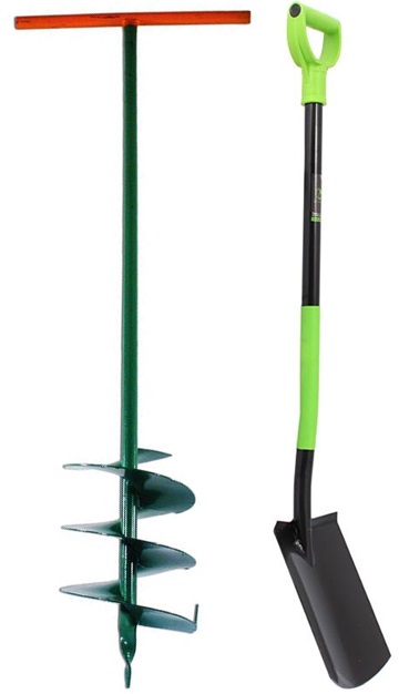 ЛОПАТА + ШНЕК НАБІР ЛОПАТА ГРУНТУ 200 ЯМОЧКА