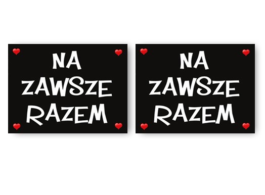 

Naklejki na pod buty dla męża i żony na ślub N15