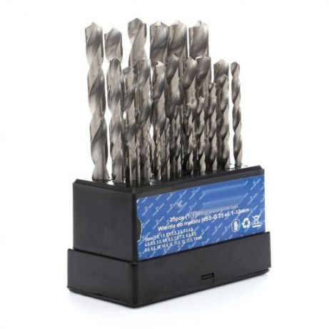

Zestaw Wierteł Do Metalu 25 sztuk 1-13 mm Wiertło
