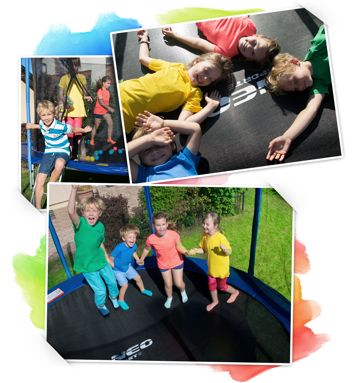 TRAMPOLINA OGRODOWA 374cm 12ft NEOSPORT model 2020 Średnica 374 cm