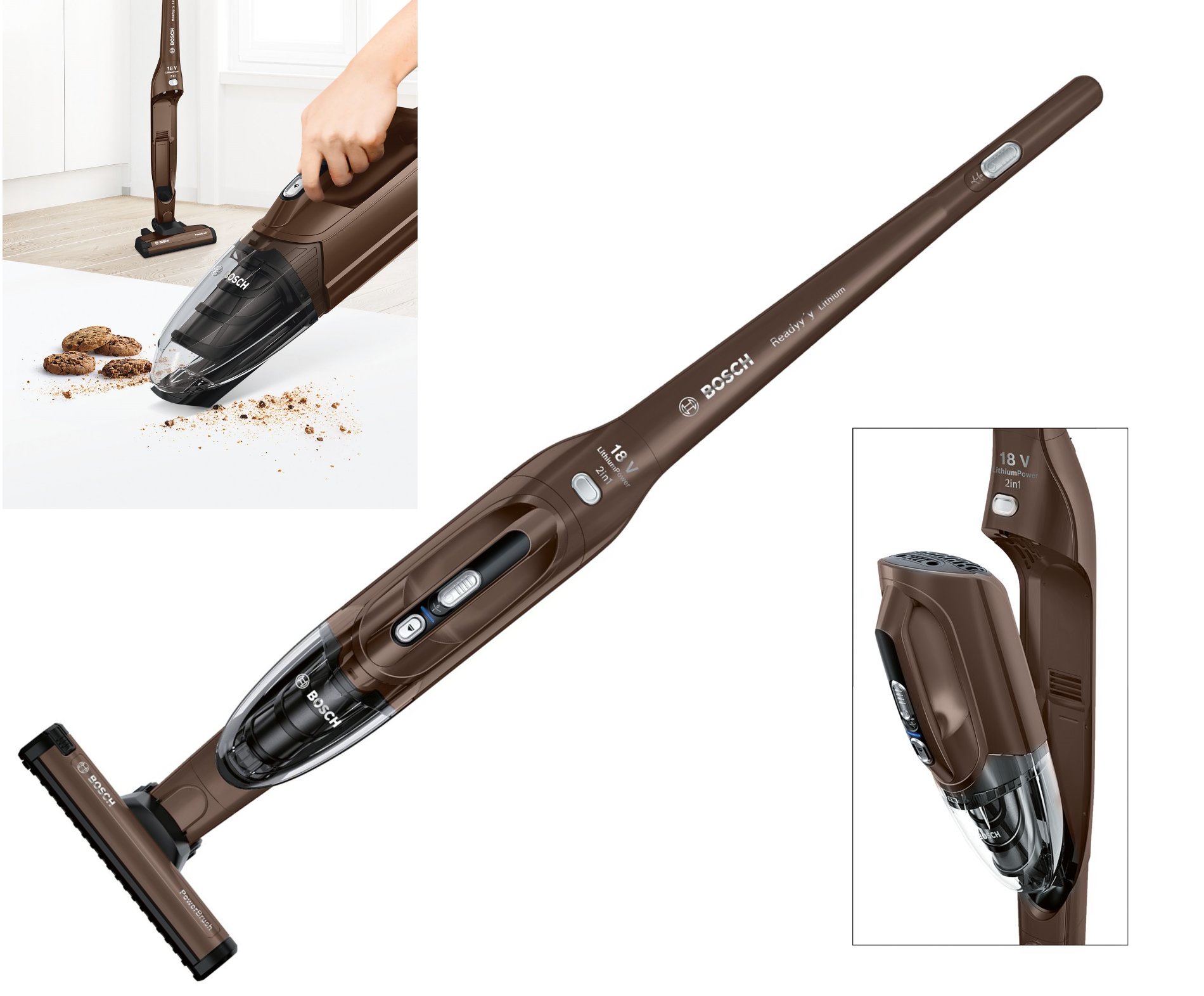 Odkurzacz pionowy Bosch BBH218LTD 40m PRACY! 18V 7089189650