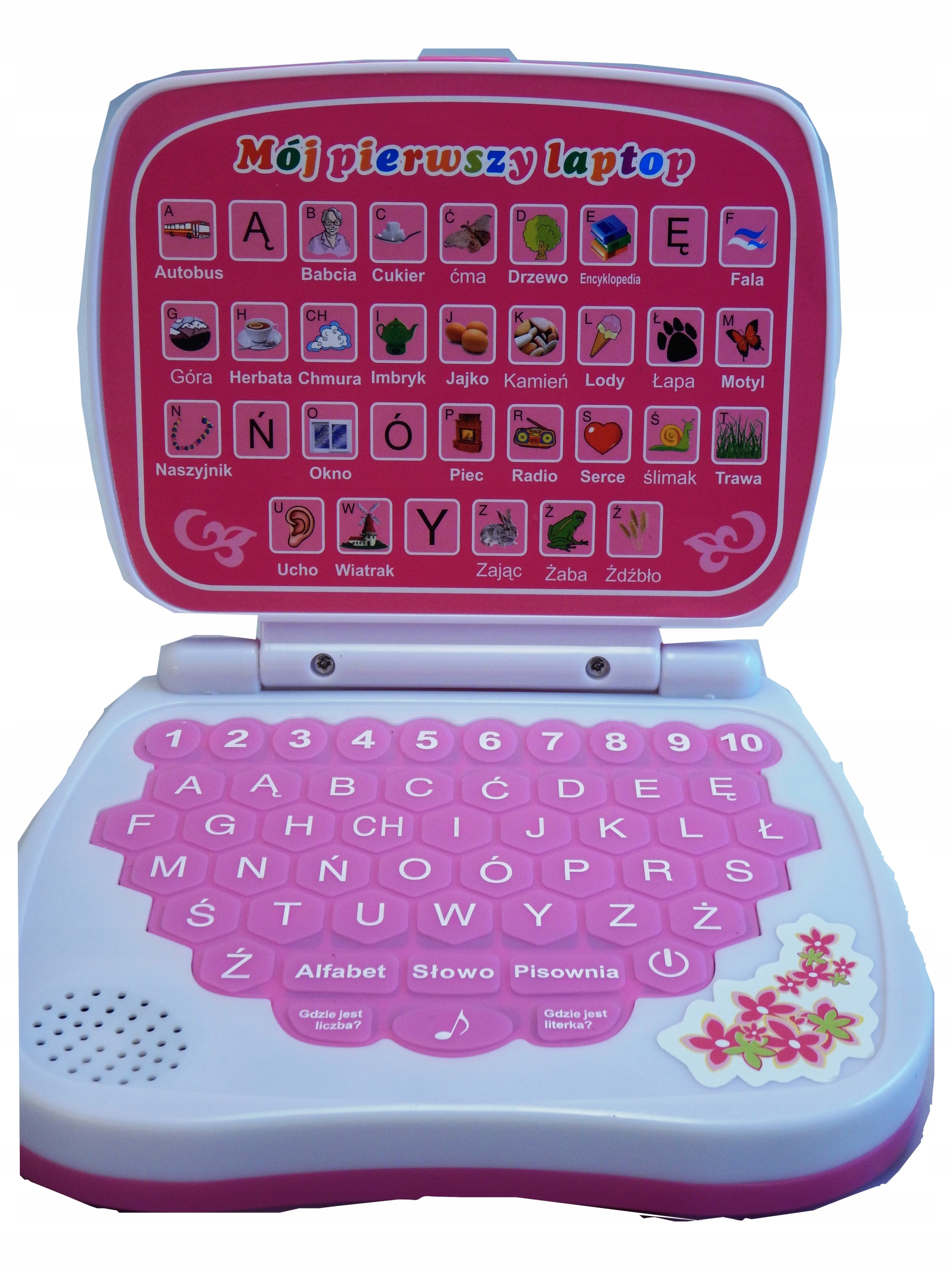 Komputer Edukacyjny Mój Pierwszy Laptop Polski Róż 7537336563 Komputer Edukacyjny Mój Pierwszy Laptop Polski Róż 7537336563