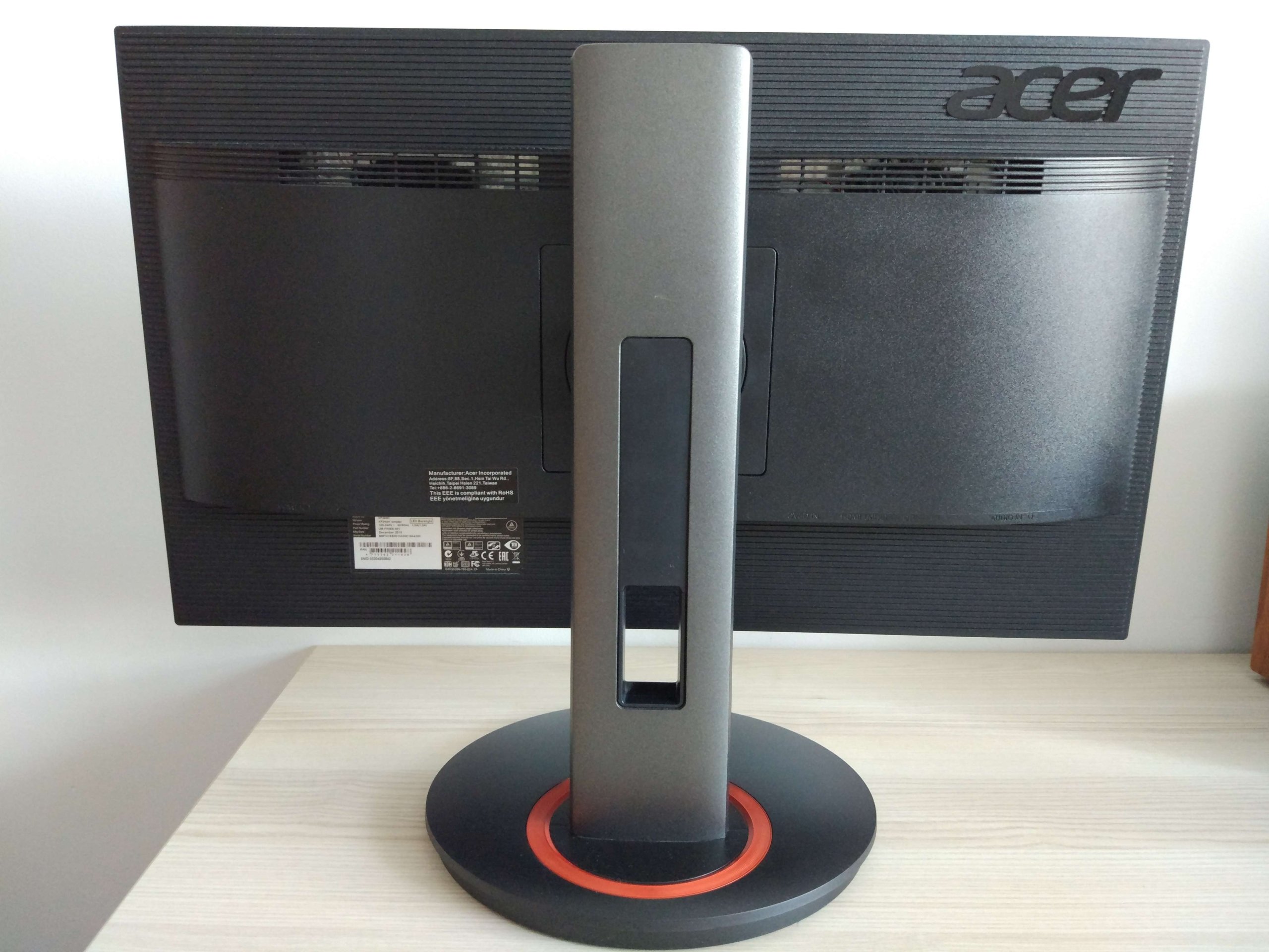 Acer xf240h 144hz настройка