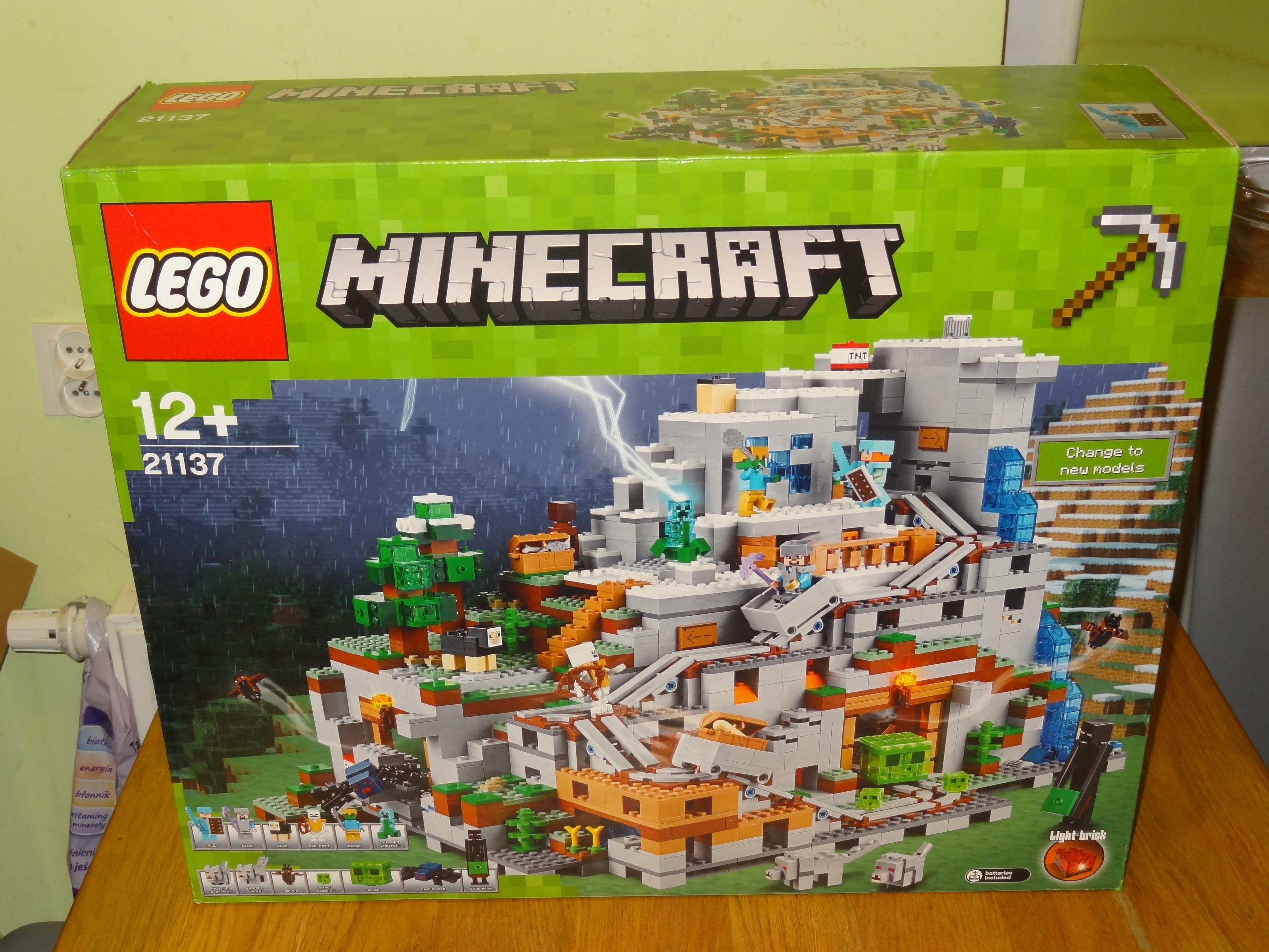 Lego Minecraft 21137 Górska Jaskinia Nowe 7522490145 Oficjalne Lego Minecraft 21137 Górska Jaskinia Nowe 7522490145 Oficjalne