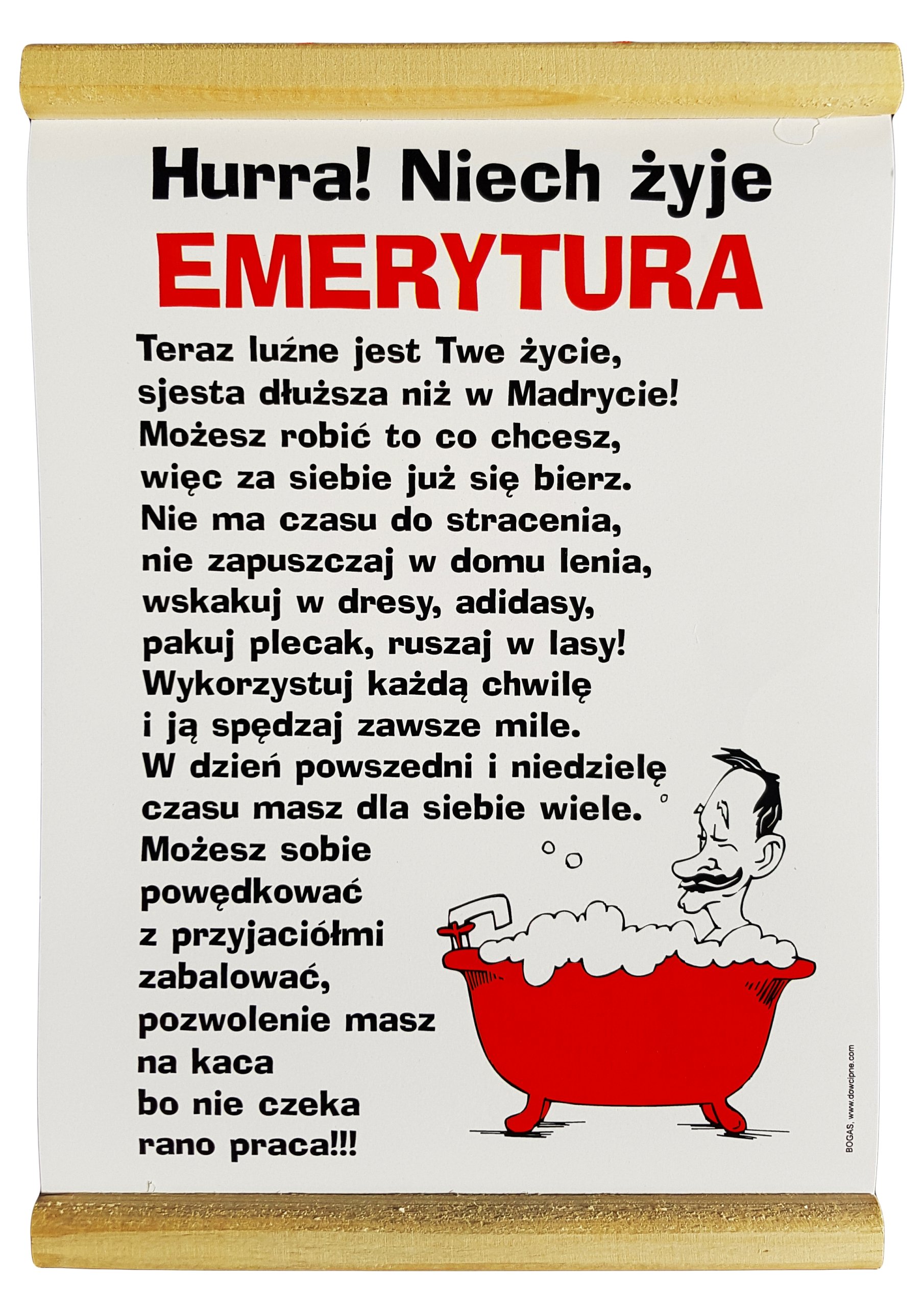 prezent na emeryturę dla mężczyzny