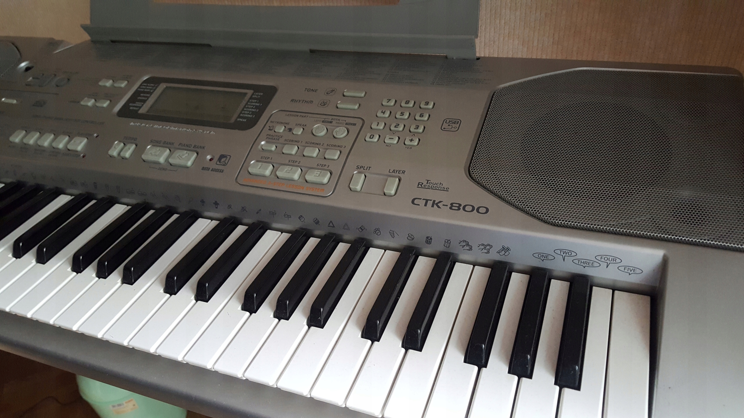 Keyboard Casio CTK800 + Statyw 7567258476 oficjalne archiwum allegro