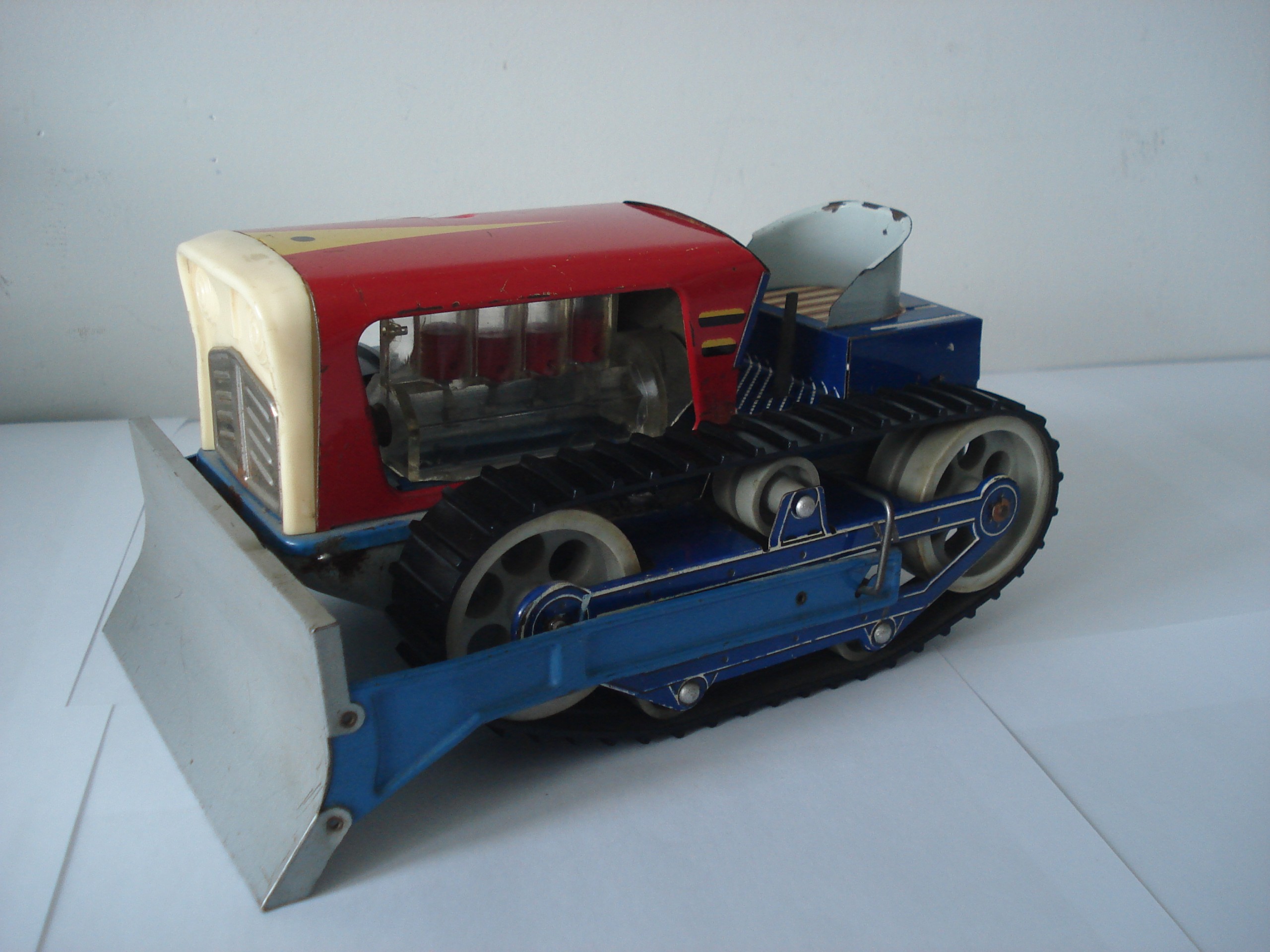 Metalowa Zabawka Spychacz Prl Metalowa Zabawka Spychacz Prl