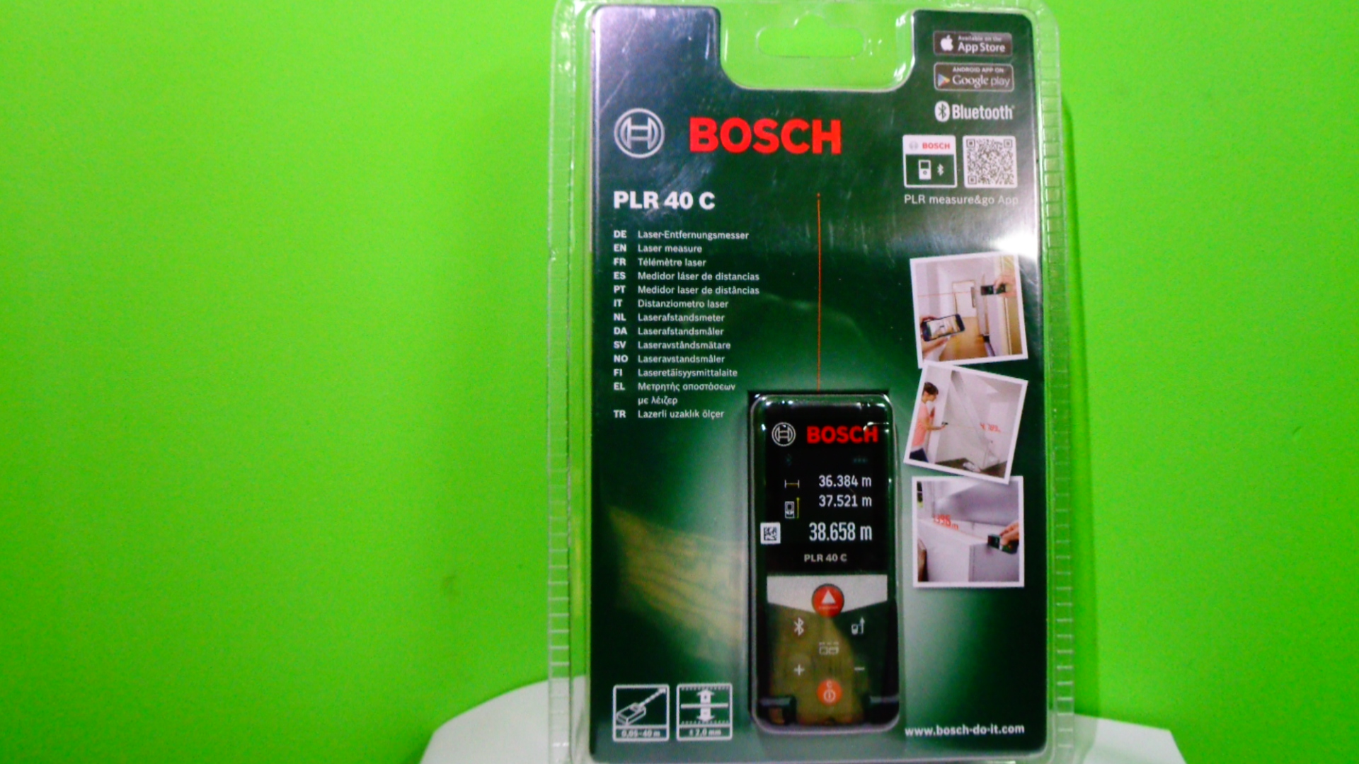 Bosch Entfernungsmesser Plr 40 C Weu : Laser entfernungsmesser bosch plr c