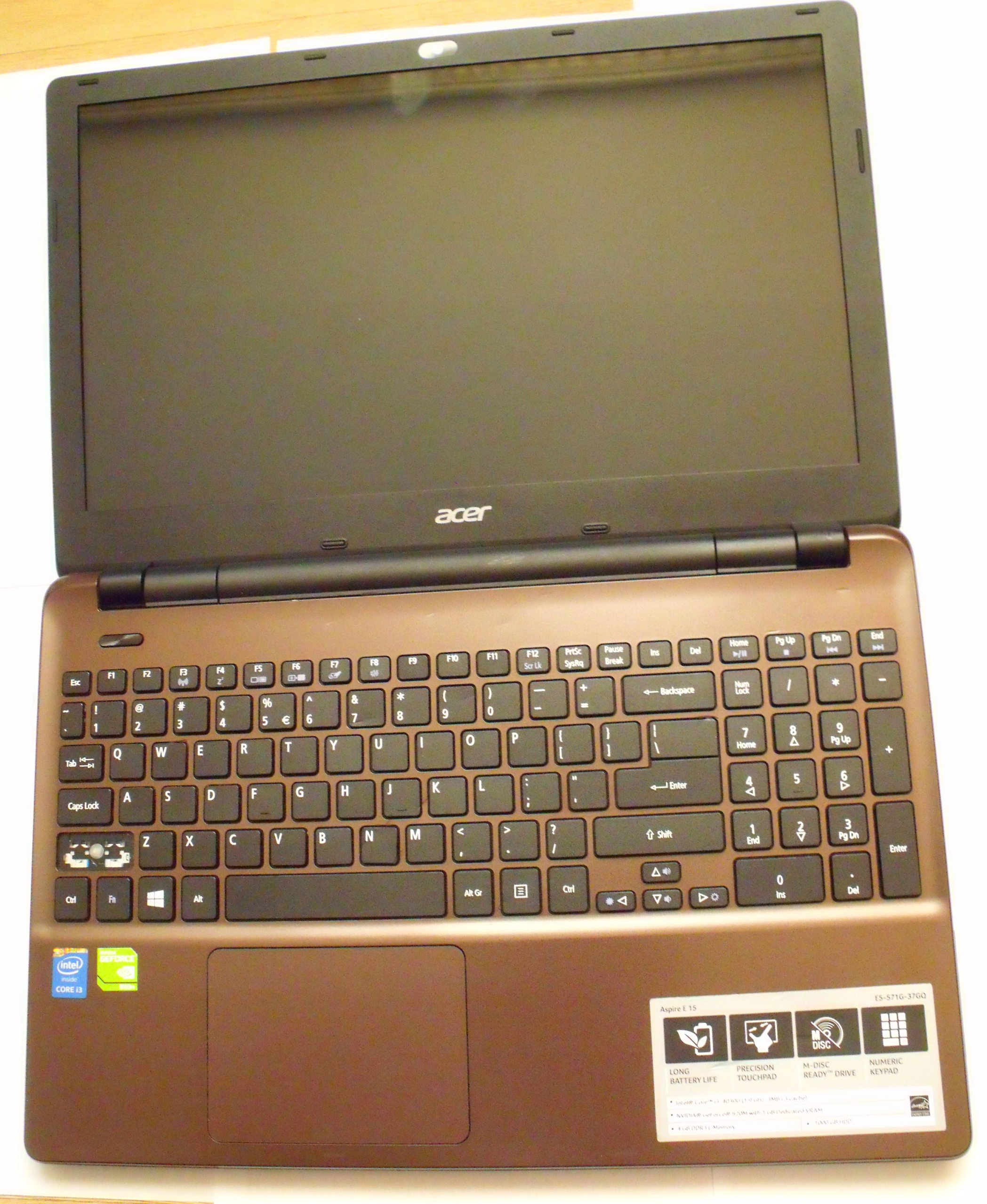 Acer e5 571g замена оперативной памяти