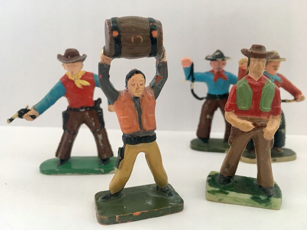 Zabawki Prl Figurki żołnierzyki Kowboje