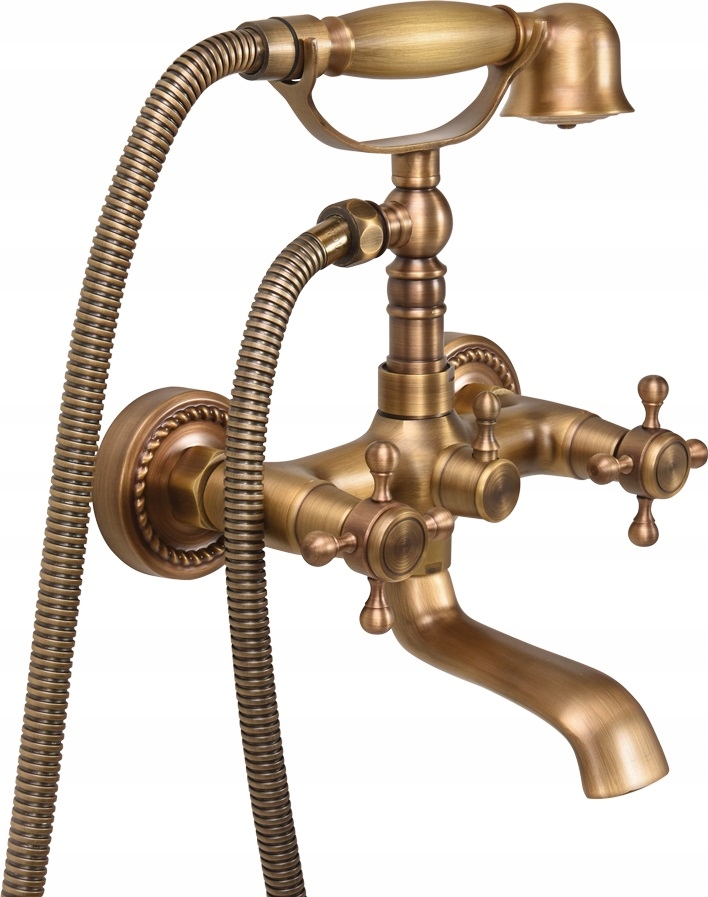 

Bateria Wannowa Kran Brąz Mosiądz Retro Bronze 1