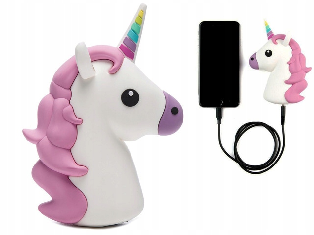 

Power Bank Jednorożec Biały Ładowarka Bateria