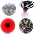 VW emblematy naklejki - KOŁPAKI FELGI DEKLE - 60mm