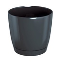 фото mini №1, Small flowerpot з stand gloss 100xh95mm graphite