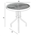фото mini №6, Set balcony bistro black - stand 1 2 chairs