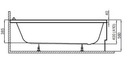 фото mini №6, Trough rectangular acrylic polymath gracja drain sideways 170 x 70 centimeters