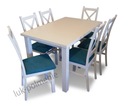 фото mini №1, Supplement white set stand+ 6 chairs salon dining room