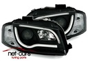 Фары фары audi a3 8p 03-08 h7 / h1 трубка огни neon led black черное3, купить с разборки