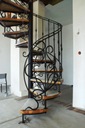 фото mini №5, Stairs curved spiral balustrady forged