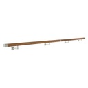 фото mini №2, Handrail wall-mounted wooden 40x40 360cm oak color