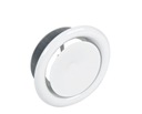 фото mini №6, Anemostat ventilation supply and exhaust metallic round white lattice 100 mm+frame