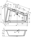 фото mini №2, Trough riho doppio 180x130 right+support+ legs+ siphon