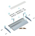 фото mini №13, Profile aluminum reto anodized 1m to plume led backlight
