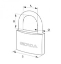 фото mini №2, Padlock with a shackle turnkey gerda