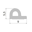 фото mini №5, Gasket self-adhesive windows door 9x5, 5mm right 10m