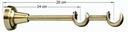 фото mini №4, Cornice double 300 centimeters / fi 19+ 19mm simple metallic 6 colors to select