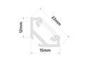 фото mini №2, Profile angular led backlight pvc to plume 8 10 mm+ glass 2m